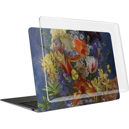 Tabby Cat with Flowers by Nene Thomas MacBook Air 15in (2023-2025) Case plus Skin